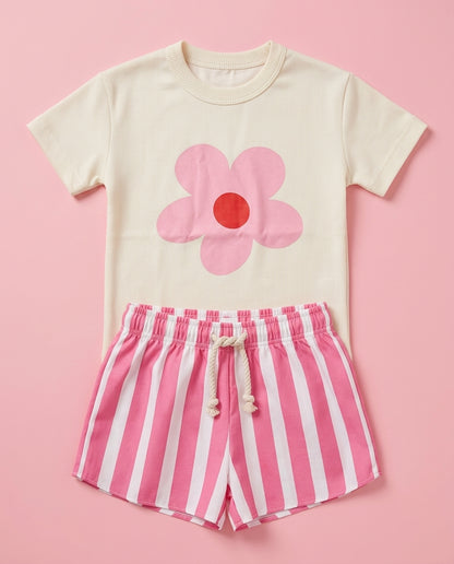 Conjunto Flor rosa!