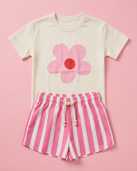 Conjunto Flor rosa!