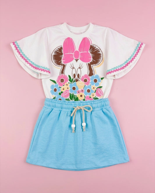 Conjunto Minnie floral