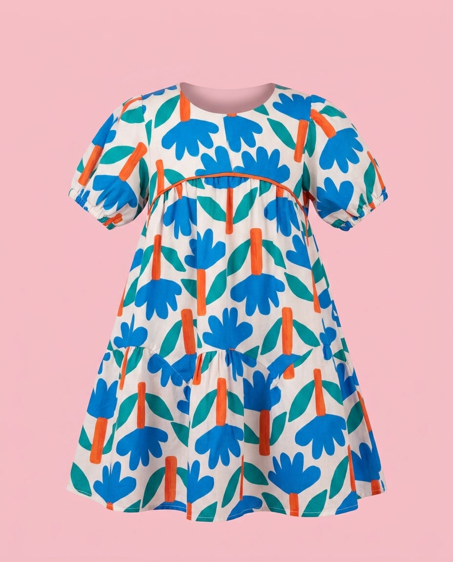 Vestido Floral azul