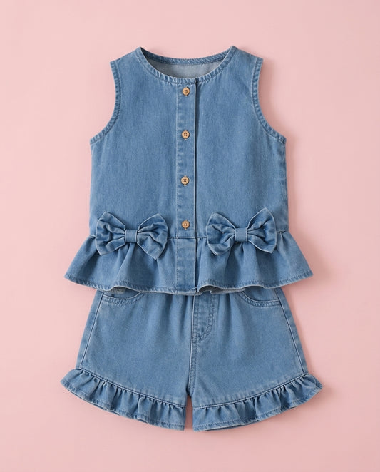 Conjunto Jeans laços