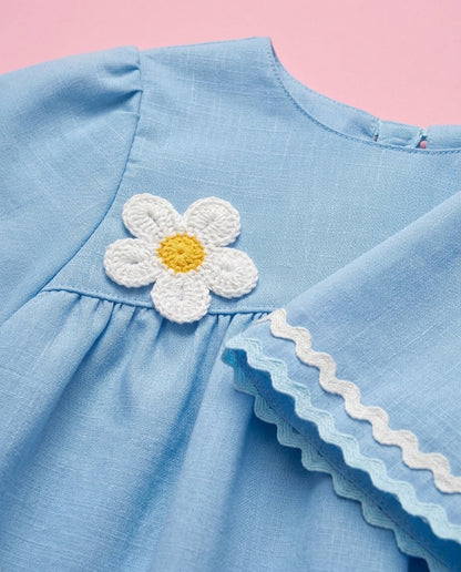 Vestido Margarida Azul Celeste