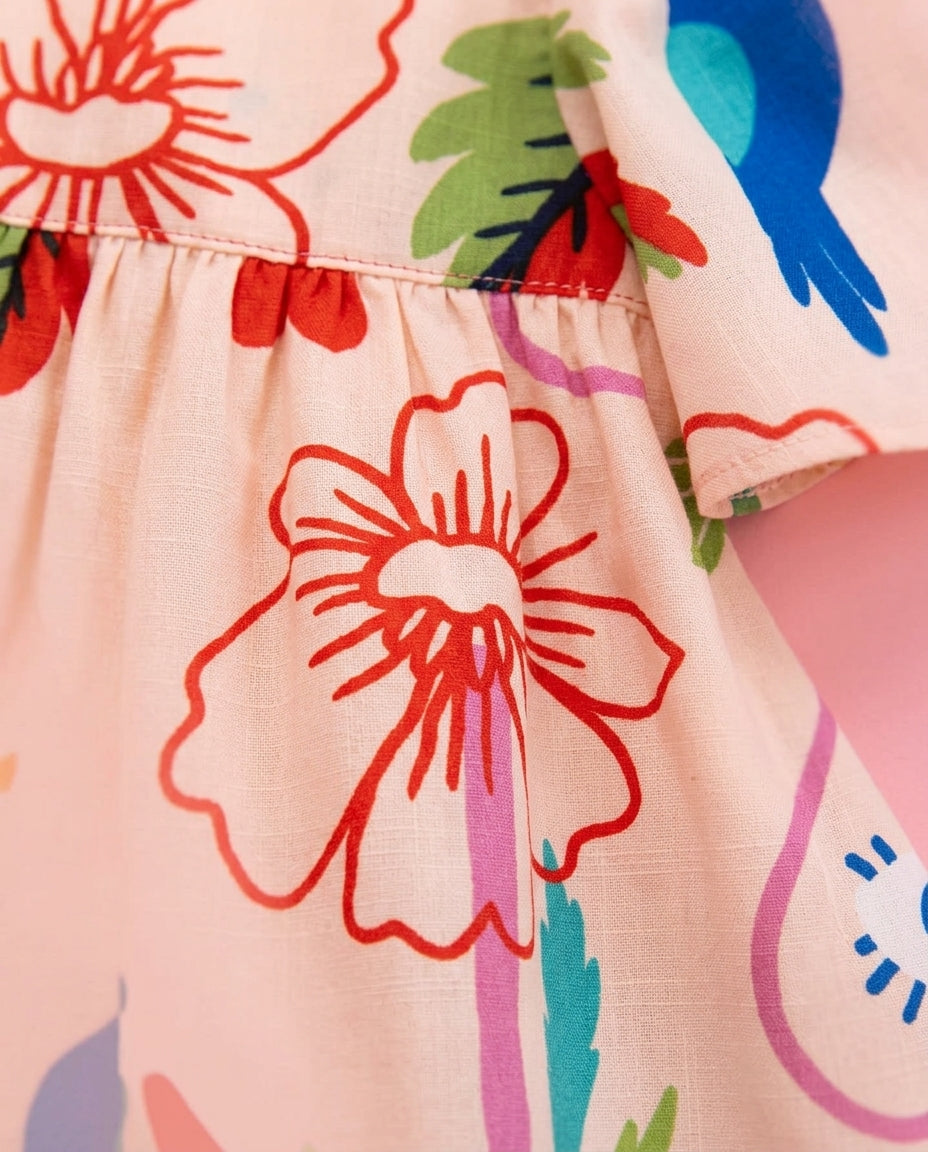 Vestido Jardim Tropical