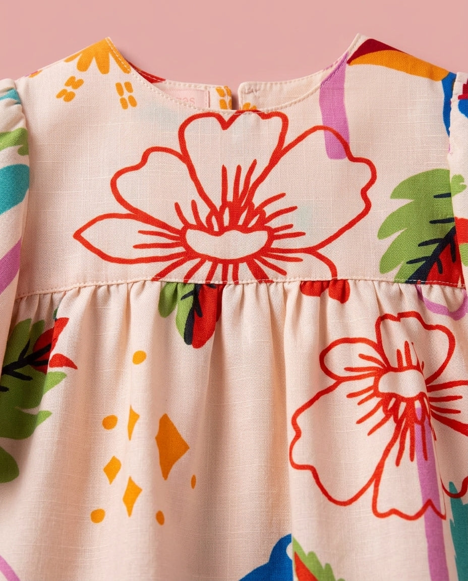 Vestido Jardim Tropical